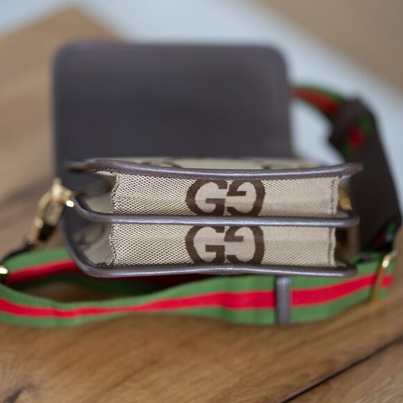 GUCCI Jumbo GG Canvas Shoulder Bag - Picture 12 of 14